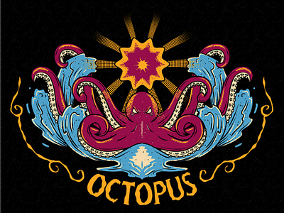 King octopus illustration