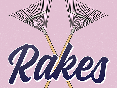 Vegmead Tool Appeal - Rakes brush community design gardening illustration rake vector