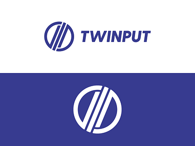 Twinput Logo app branding circle design icon identity logo mark vector