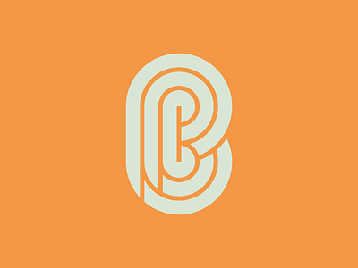PB branding design letter b letter p lettermark logo mark monogram symbol thick lines vector