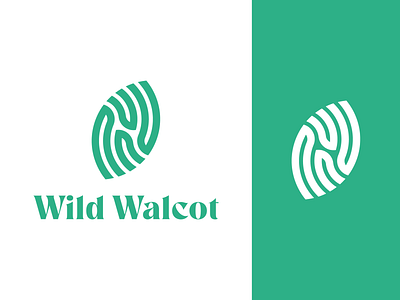 Wild Walcot Logo branding community community garden design fingerprint gardening green green fingers identity leaf logo minimal symbol vector volunteering walcot