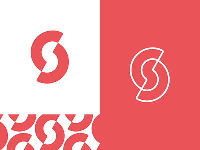 Split Logo abstract brand identity branding circle design identity letter s logo mark minimal symbol typography vector