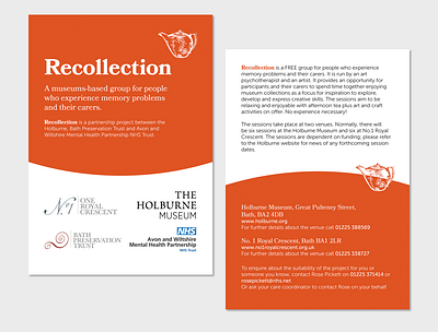 Recollection Project Booklet booklet design museum print