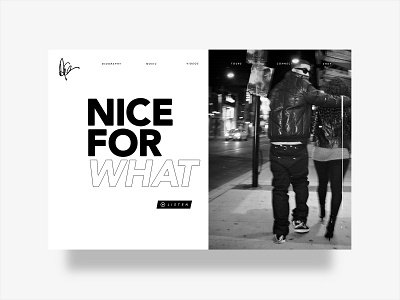 Drake branding design digital design music ui ux web webdesign