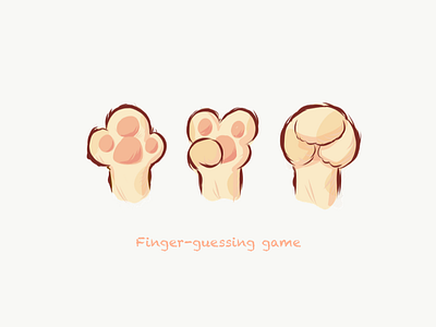 finger-gussing game cat finger game ui ux