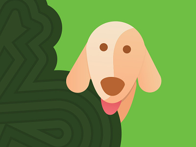 Yo Dog!? bone bush design dog gradient green illustration ramon barcenas yo