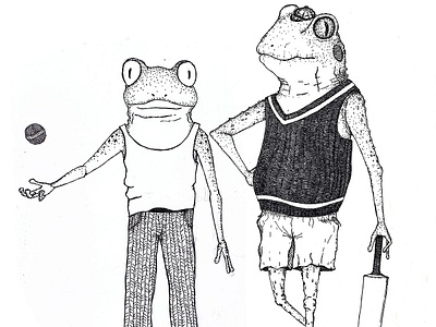 Frog And Toad cartoon cartoon comic childrens book illustration cricket frog and toad illustration art