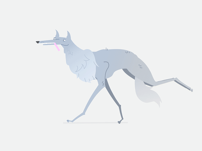 Wolf animation newton physics wolf
