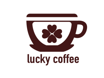 Luckycoffee coffee logo logo design logo design concept