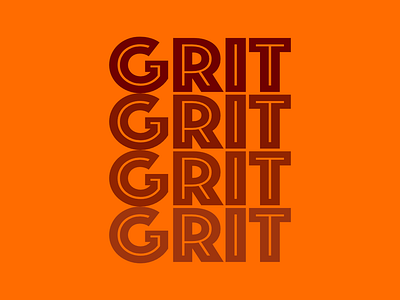 Grit grit logo logo design retro typogaphy