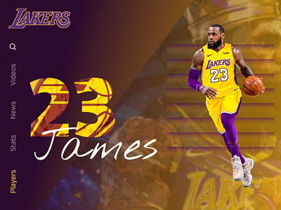 Lakers 2019-2020 colors lakers landing lebron lebron james minimal ui uidesign uiux user experience user experience design user interface userinterface uxui web website design website ui