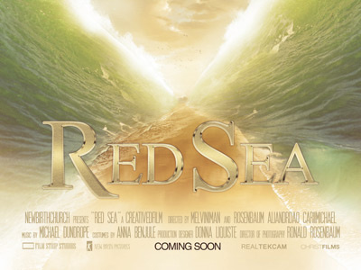 Red Sea Movie Poster Template 27x40 artwork bible church creative designs crossing design erythra thalassa exodus flyer design flyers freedom jews loswl marketing moses movie parting poster promise land promotion psd red sea sea water series sermon theater typographic flyer typography