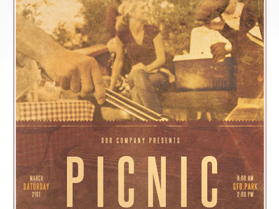Picnic In The Park Event Flyer Template