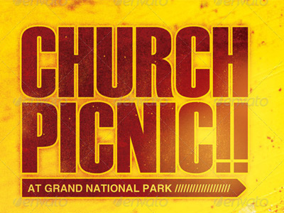 Church Picnic Flyer Template artwork autumn bar b que bbq celebration church clown company designs fall family