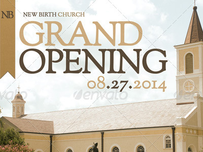 church grand opening flyer template by mark taylor dribbble new church opening flyer