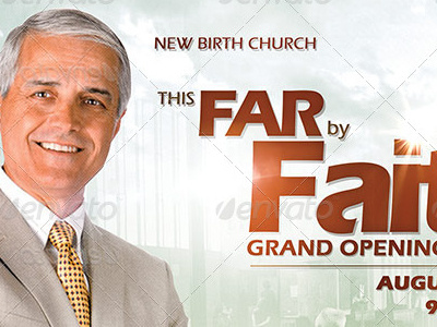 By Faith Church Grand Opening Flyer Template