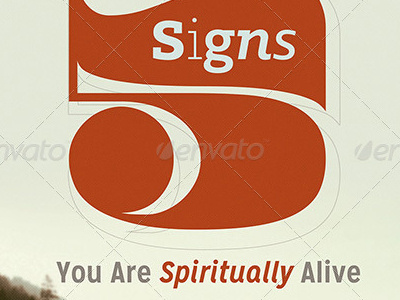 Spiritually Alive Church Flyer Template