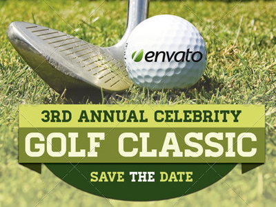 Celebrity Golf Classic Flyer Template
