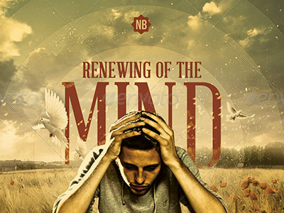 Renewing of The Mind Church Flyer Template