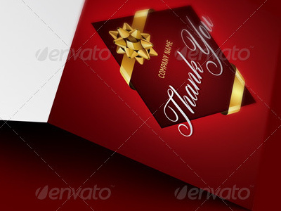Company Christmas Thank You Card Image Preview
