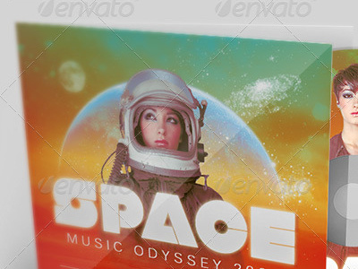 Space CD Artwork Template album release alternative beats cd church music club cd concert cover deep music dj promotion dub step dvd promotional arsenal