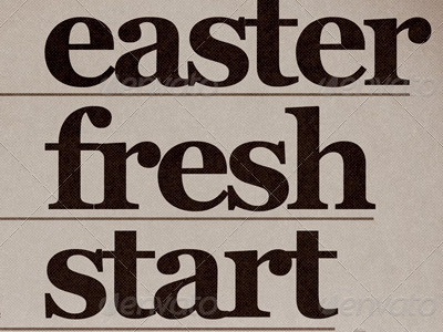 Easter Fresh Start Church Flyer Template