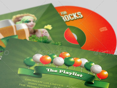 Party For Shamrocks St Patrick's CD Artwork Template