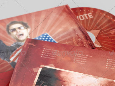 Join The Vote CD Artwork Template historical history independence day judicial election marketing memorial day patriotism political retro rockibee vintage vote