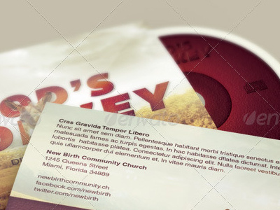 God's Donkey CD Artwork Template