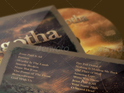 Golgotha Church CD Artwork Template after the crucifixion cd artwork cd design cd template celebration church church marketing good friday promotional cd resurrection sunday