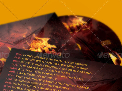 Ignite CD Artwork Template album best cd design cd artwork cd design cd insert cd jewel insert template cd psd cd template church church marketing fire on type promotional cd