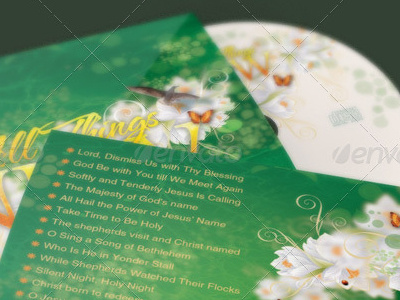 All Things New Cd Artwork Template albumn release artistic best cd design bright cd artwork cd insert cd jewel insert template cd psd church marketing promotional cd