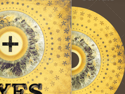 Eyes Fixed on Jesus CD Artwork Template cd journey layered marketing old old design photoshop retro sermon series vintagee yellow