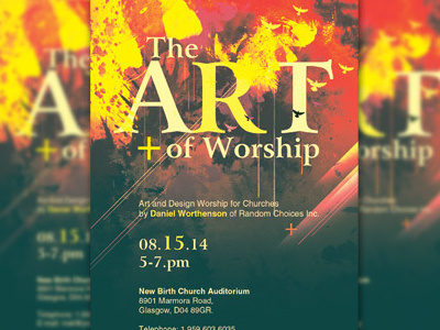 The Art Of Worship Church Flyer Template