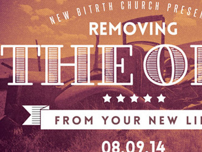 Removing The Old Church Postcard Template