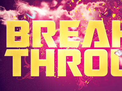 Break Through Church Postcard Template