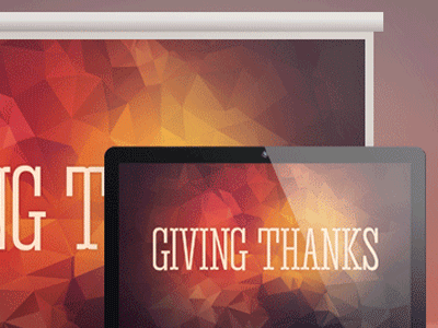 Giving Thanks Church Slide Template