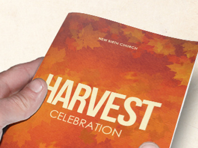 Harvest Celebration Church Bulletin Template leaves light loswl program designs program psd psd bulletin sermon thanksgiving thanksgiving sunday