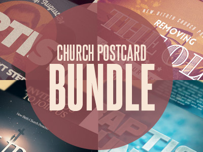 Church Postcard Template Bundle