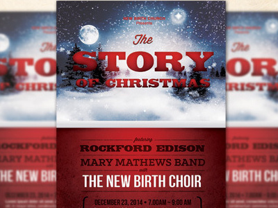 The Story of Christmas Church Flyer Template