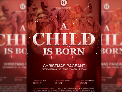 A Child Is Born Church Flyer Template