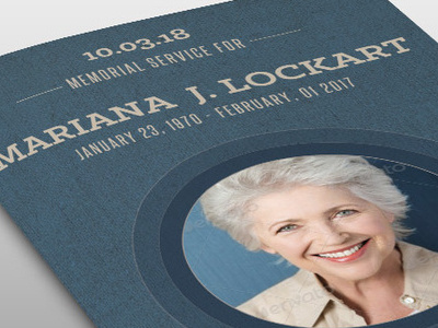 Bluejay Funeral Program Template deceased full page funeral grandma funeral honor layered loswl marketing order of service pamphlet photoshop program