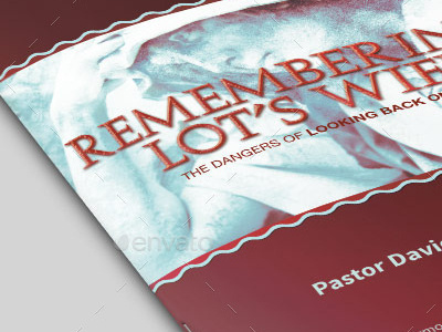 Remembering Lots Wife Bulletin Template marketing modern obedience old testament photoshop program psd religious rockibee sermon sunday template