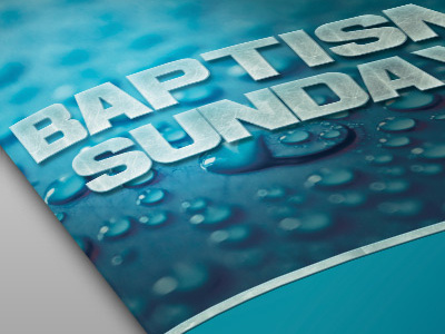 Baptism Sunday Church Bulletin Template blue marketing modern new year bulletin photoshop program psd religious sermon sunday template youth