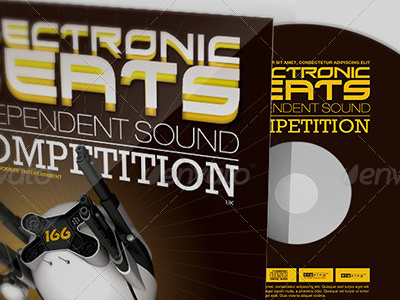 Electronic Beats Cd Artwork Template