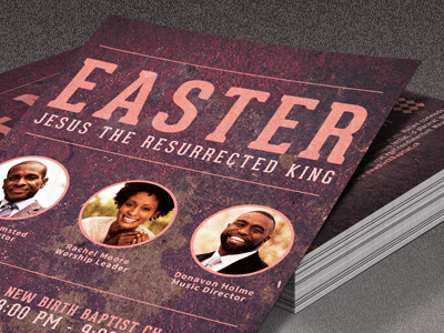 Easter Church Flyer Preview