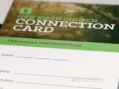 Grow With Us Connection Card Template card church clouds concert congregation connection creative designs evangelism event gospel information