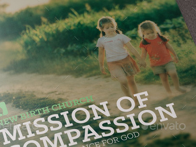 Mission Of Compassion Church Brochure missionary missions missions brochure modern non profit planner poor rescue seminar startup youth