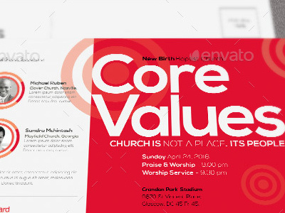 Core Values Church Flyer Template announcement appreciation best flyer design bright brunch church church gala church marketing church template concert convention flyer