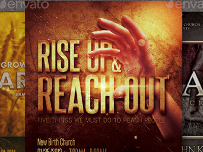 Rise Church Marketing Flyer Bundle autumn best flyer bible study celebration christ church church marketing company cross easter fall